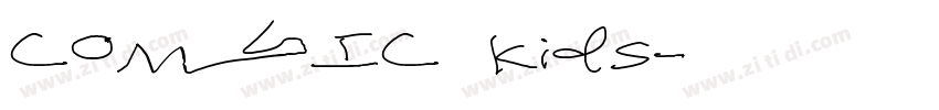 COMIC kids字体转换